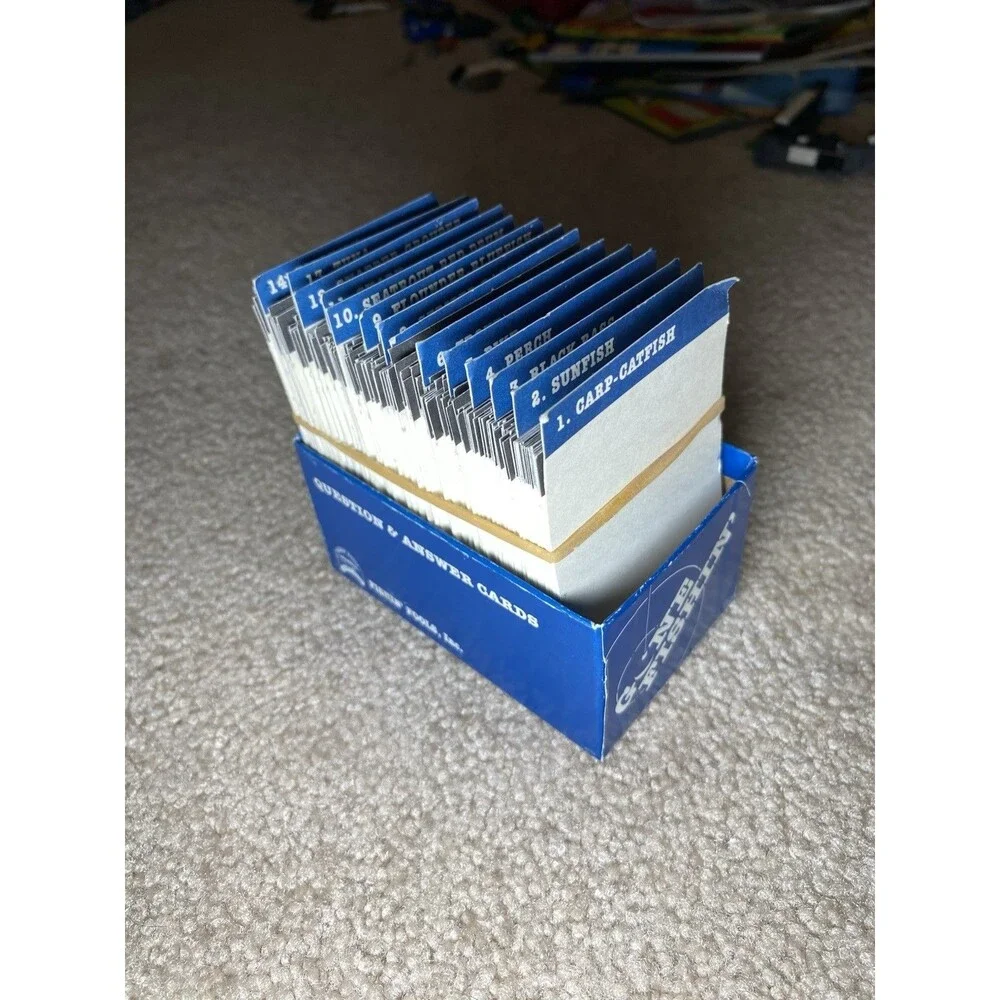 Vintage 1987 Gone Fishin' The Ultimate Game For Fishermen Complete Set